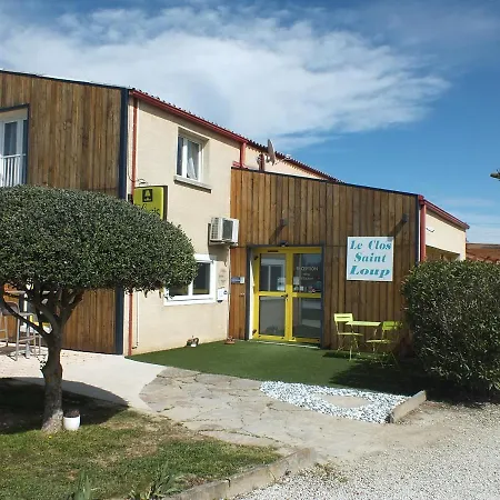 Отель Logis Restaurant Le Clos Saint Loup Bram